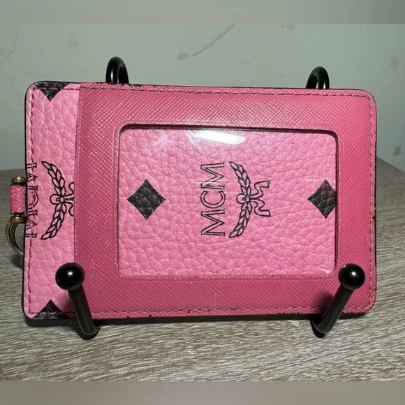 MCM lanyard/Cardholder in Visestos, pink - Picture 2 of 15
